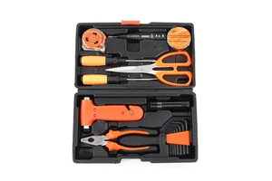 9-Piece High Quality Multi-Functional Car Repair Tool Set for Home Hardware Kit Tool Boxes With Plastic Box Package Tool Sets