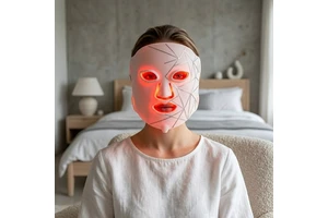 EYCO Custom Led Phototherapy Soft Nir Silicone Facial Pdt Led Beauty Infrared Photon Facial Mask Sale Oem