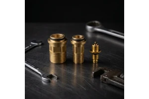 Custom High Precision CNC Machined Stainless Steel/Brass Threaded Fittings With O- Seals For Fluid & Gas Applications