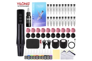 Professional Wireless Battery-Powered Tattoo Machine Kit Permanent Tattoo Gun Pen For PMU Set Pros