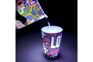 Wholesale Luminous Cup 12oz 14oz 16oz Light up Cups LED Flashing Water Activated Light up Glowing Led Plastic Cup