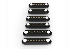 GXD Magnetic Pogo Pin Connector Battery Charging Thimble Male Female Conductive 3U Gold-plated Spring Black