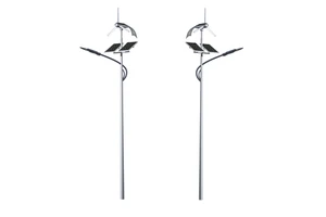 Environmental Solar Power Light Street with Inbuilt Batteries Round Solar Street Light