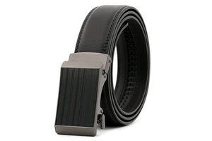Factory Custom Adjustable Buckle Belt Dress Business Mens Suit Genuine Leather Ratchet Belts Mens