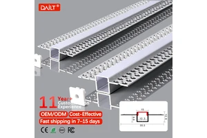 High Quality Architectural Gypsum Plaster-In-Ceiling Wall LED Profile Linear Lighting-Aluminum Flexible Profiles CRI 90 48V DC