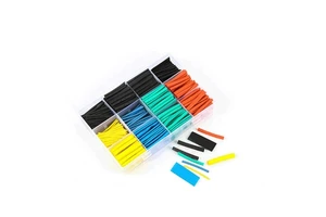 560pcs Heat Shrink Tubing Kit W/530 Red Black Blue Colored Sleeves - Waterproof Wire Connectors Repair Set for Automotive Wiring