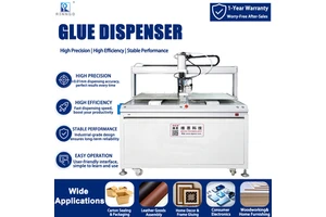 Gluing Machine Electric Cnc Semi Automatic Uv Ab Two Component Hot Melt Glue Dispensing Machine With Dual Platforms
