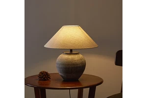 High Quality New Handmade Ceramic Table Lamp Wabi-sabi Style Hotel Living Room Bedroom Bedside Eye protection Table Lamp