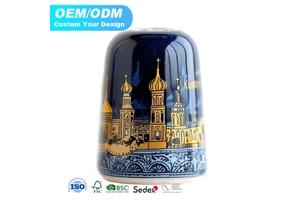 High Quality Design Exclusive Ceramic Thimbles Customized National City Tourism Ceramic Thimbles