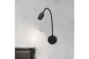Cross-border Flexible Hose Wall Lamp with Switch Surface-mounted Hotel Bedside Book Reading Light Study Lights LED Spotlight