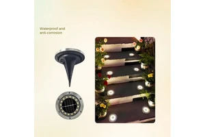 Outdoor Solar Underground Light Stainless Steel New Ground Plug Lamp Grass and Other Courtyard Garden Rain-Proof