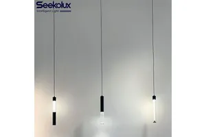 LED Linear Pendant Light Long Tube Acrylic Profile Modern Multiple Smart DALI TUYA ZIGBEE Control High CRI 90 LED Ceiling Light
