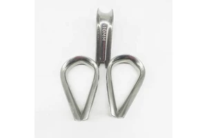 Wholesale Grade 304 Stainless Steel Wire Rope Triangle Thimble Polished Surface 2mm-24mm Size Industrial & Fitness Equipment Use