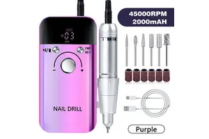 2026 New Arrival Professional Cordless Nail Gel Polisher Manicure 30W 45000 RPM Rechargeable Nail Drill Machine