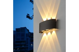 Aluminum IP65 Waterproof Simple Indoor Wall Lamp up and Down 8W Led Wall Sconce Outdoor Wall Lighting