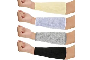 Unisex Arm Sleeves Spandex Polyester Anti-Uv Protection Yellow Blue Gray Black for Adults Cycling Outdoor Use