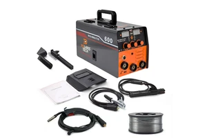 Portable 220v MIG Welder Gasless 600 Welding Machine with USB USE Flux WIRE for Body Repair Equipment