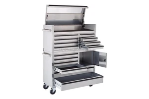 Professional Customized Tools Chest Rolling Toolbox Combo Set with Flip-up Top and LED Light