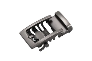 Factory Discount Price High Quality 3.25CM Hollow Alloy Metal Automatic Ratchet Belt Buckles for Belts
