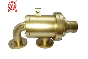 ISO 2008 Carbon Steel Shell Flange Rotary Joint 90 Degree High Pressure Flexible Brass Casting Tube Connector Hot Oil YuJie RHGO