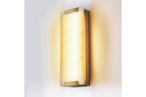 Modern Alabaster Lighting Alabaster Wall Scone Alabaster Wall Light Linear Lamp Design Wall Decor Light For Bedroom Hotel