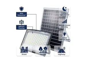 ABS IP65 Waterproof 6V Outdoor Led Solar Flood Light with Battery 50w 80w 150w 200w 300w Solar Flood Lamp