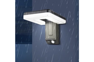 Outdoor Wireless LED Garden Lamp Square Shape Foldable Waterproof Wall Mounted Solar Panel Charging Dimmable for Garden Backyard