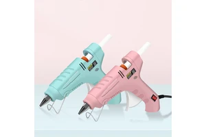 Hot Glue Gun with Stand Handcrafted DIY Jewelry Accessories 20W Electric Glue Gun Plug-in High-Temperature Glue Gun