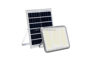Solar Powered Flood Light Outdoor Waterproof LED Bright Rechargeable Emergency Lighting with Long Lasting ABS Design
