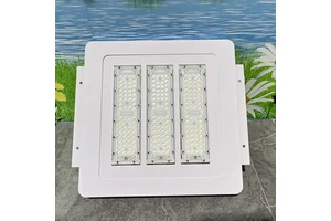 China Factory LED Under Canopy Light Fixtures 100w 150w 200w Outdoor Parking Garage LED Gas Station Fixture 5-Year Warranty