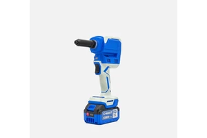 21V Brushless Cordless Industrial Nail Gun 6.4mm Ball Screw Drive 2.4-6.4mm Aluminum/Stainless Steel Rivets Steel Battery