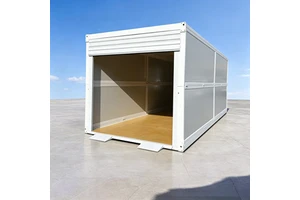 Prefabricated Foldable Garage With Electric Door Portable Steel Car Garage