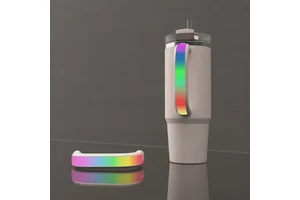 Luminous Cup Handle ABS Thermal Cup Replacement for Parties Waterproof Reusable Modern Design Battery Colorful LED Night Light
