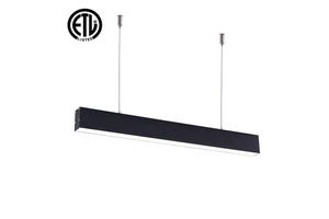 ETL CETL CE ROHS FCC Approved High End Linear Lights Super Bright 3000K Warm White CRI 90 LED Home Office Long Surface Pendant