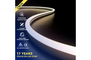 Waterproof Silicone LED Strip Neon Lights Outdoor IP65 DC12v/24v Flexible Rope Lighting for Various Application Scenarios