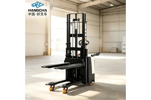 HANGCHA 1.5 Ton Electric Stacker Lift 3m Mast 24V100AH Lead-Acid Battery Stand On Operation Electric Pallet Stacker