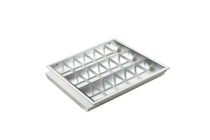 600*600MM Recessed LED Grille Light Square Grille Panel Light Fixture 3*20W 4*20W T8 LED Grille Lamp