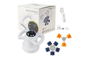 Rechargeable Inner Ball 360 Roller Body Contouring Machine White Handheld Dual Grip LED Display Deep Tissue Skin Tightening