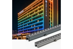 LED Digital Tube Linear Light RGB Color Change IP65 Rated Outdoor Building Facade Hotel Decoration Advertising Contour Light