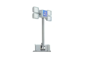 High Brightness Mobile Lighting Tower with 360° Rotating LED Work Light for Trucks & Emergency Vehicles