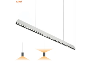 3500K/4000K/5000K/6000K Suspended Linear LED Light with UGR<16 Aluminum Construction Middle Size for Commercial & Office Use