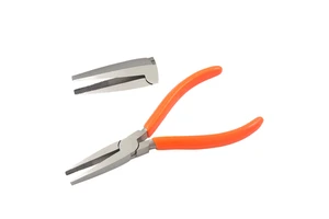 Heavy Duty Flat Nose Plier Construction & Serrated Jaws & Length 150mm W/out Spring & PVC Handles Lap Joint Jewelry Making Tools