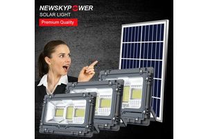 Wholesale MJ Flood High Lumen LED Lithium Battery Solar Street Wall Light 300w Solar Powered Flood Lights Outdoor Stroe Decor