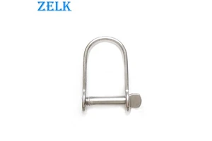Marine Hardware High Polished Stainless Steel Flat D Shackle