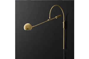 Post-Modern Creative Rotational LED Wall Lamp for Living Room Bedroom Study Corridor Designer Hotel With Simple Art