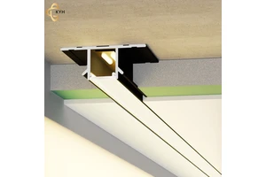 LED Shadow Ceiling Contour Lighting Strip Aluminum Profile LED Strip Decorative Strips for Ceilings Tile Accessories Product