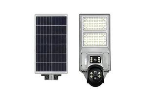 APP Controlled All-in-one LED Solar Street Light 5MP IP65 4G CCTV Camera Aluminum Alloy 80 CRI 6000K Daylight 3-Year Warranty