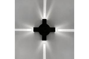 4W Unique Design Cross Beam Bedside Nightlight Industrial Decoration RGB Led Wall Light Garden Bathroom IP65 up Down Lights