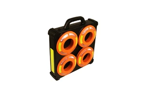 Portable LED Cone Topper Light USB Rechargeable, Magnetic Mount, Waterproof Flashing Lamp for Road Safety & Parking
