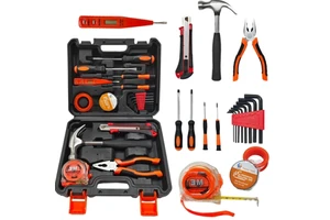 Professional Hand Tool Set Durable Mechanic Home Repair Combination Tool Box With Case Case Packaging